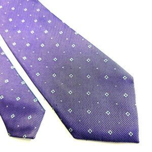Vince Camuto Purple Woven‎ Geometric Silk Tie